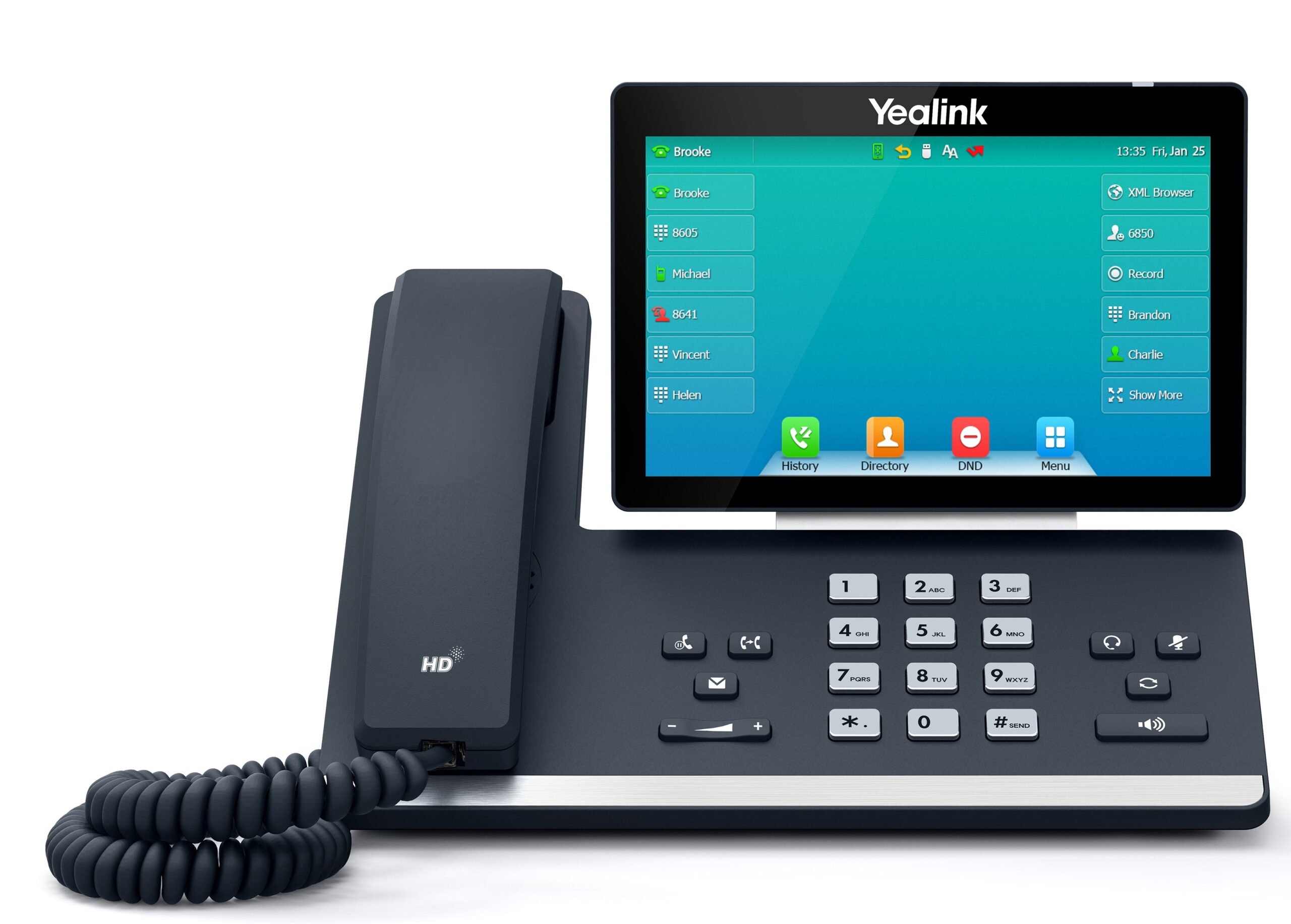 Yealink IP Phone Desktop PoE 7'' Gigabit