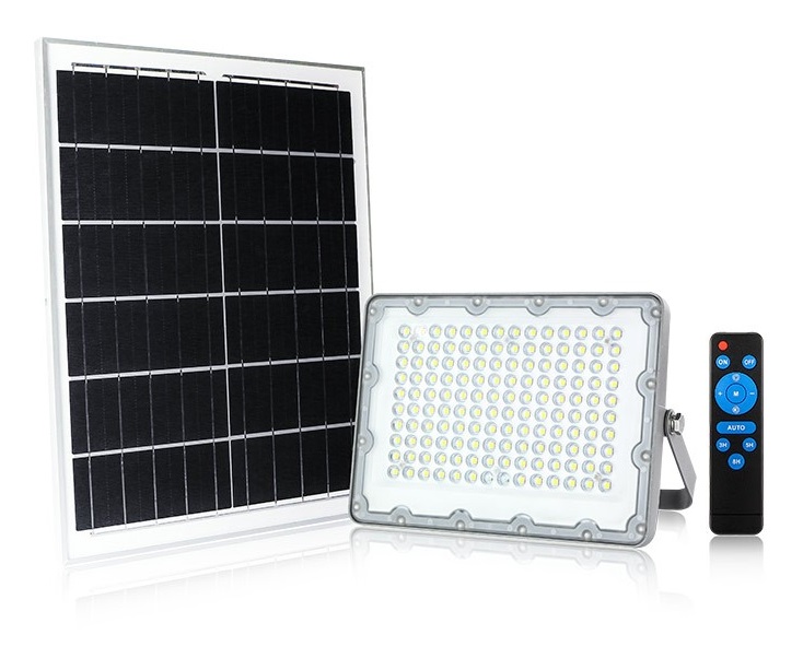GBC ON LED PRO 100 Solar LED Floodlight with Panel and Remote Control 100W