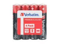 Verbatim Alkaline AAA 4pcs Batteries (Wrap)