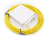 Kuwes Pre-Terminated Fiber Optic Outlet with Pigtail LC/APC SM Carton 20m