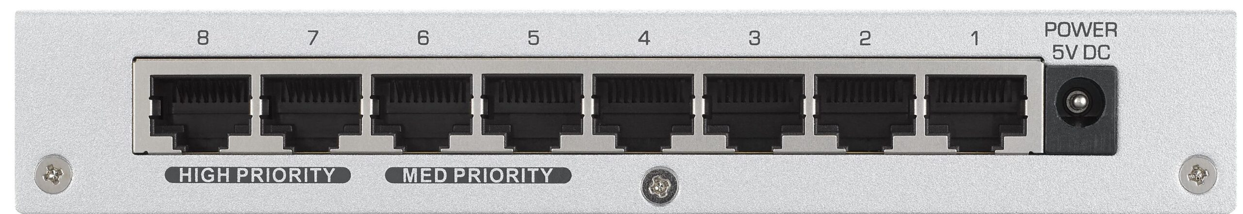 Zyxel 8-Port Gigabit Ethernet Switch with QoS Metal UK Plug GS-108BV3