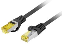 Lanberg Patch Cable CAT6A S/FTP CU LSZH 1m Black