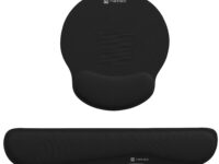 Natec Mousepad & Wrist Rest 2in1 Ergonomic Foam Padding CHIPMUNK2-IN-1 Black