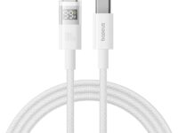 Baseus Cable USB-C to USB-C Display 2 Series Braided 100W 1.0m White