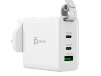 j5create Charger Wall Travel 65W GaN 2xUSB-C/1xUSB-A + USB-C Cable JUP3565CV