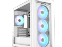 ASUS PC Case mATX Tempered Glass 4xARGB Fans A23 PLUS White