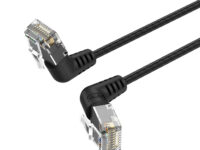 Vention NETWORK Cable Cat6A UTP Rotate Right Angle Slim 2.0m Black IBOBH