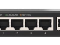 QNAP 6-Port Multi-Gig Unmanaged Switch with 4x 2.5GbE & 2x 10GbE RJ45 Ports QSW-2104-2T-R2