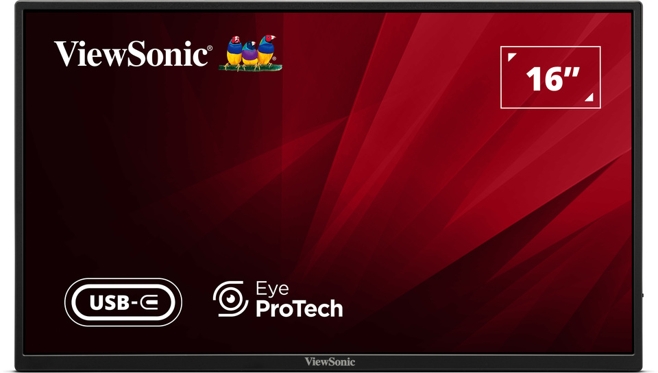 Viewsonic Monitor Portable 16" Full-HD with USB-C/HDMI