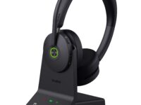 Yealink Headset Wireless Dual-Mode DECT/Bluetooth 4-Mic NC with ANC & Basestation WH68 Teams