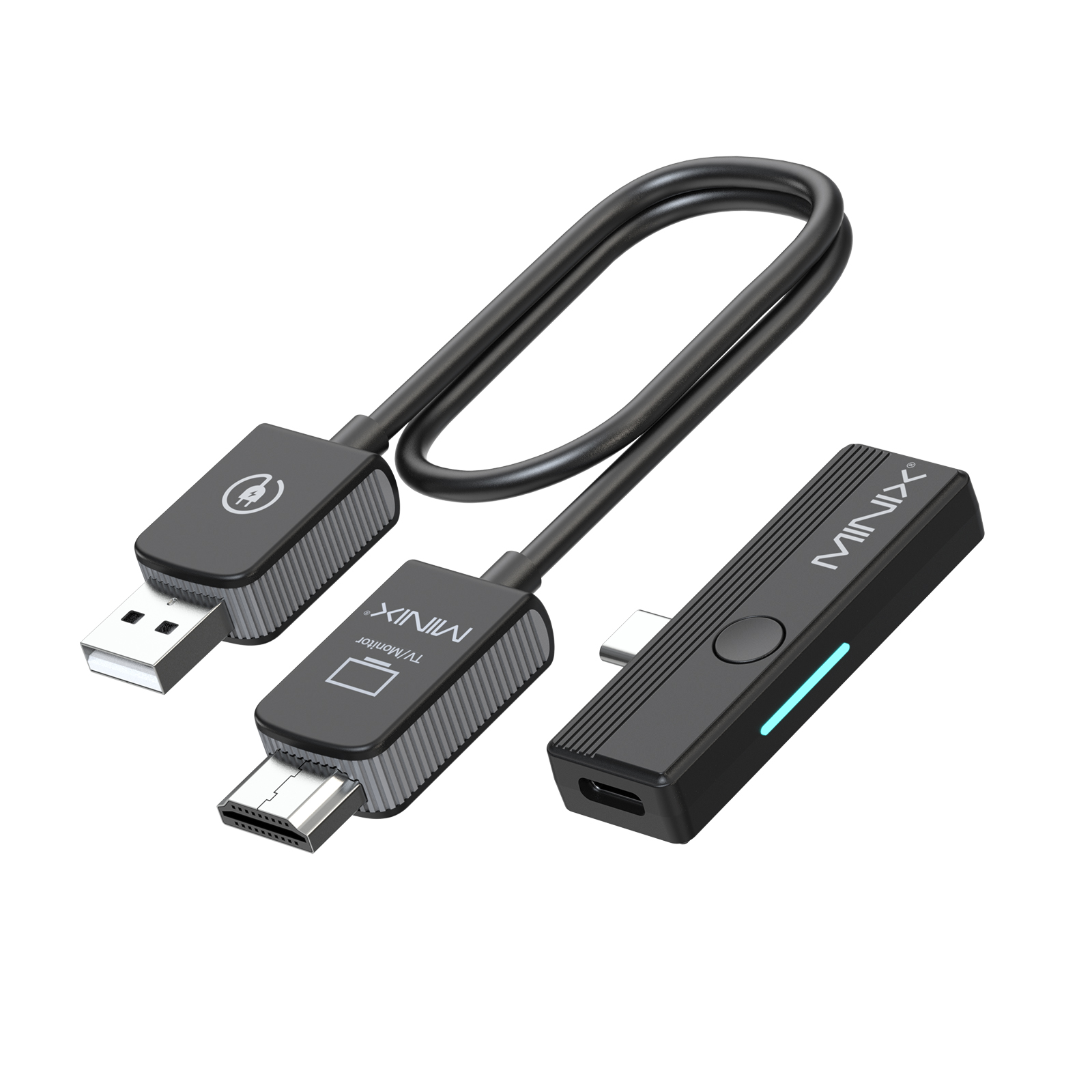MINIX C1 Plus Wireless Display Adapter USB-C to HDMI 1080p with Phone Charging