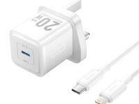 Vention Charger Wall GaN 20W 1xUSBC UK+Lightning Cable White FEPW0