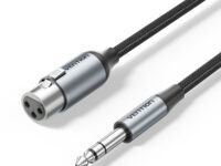 Vention AUDIO 6.3mm to XLR M-F Cable Braided-Metal 1.0m BKGHF
