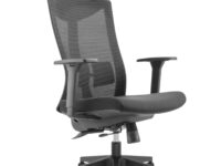 Lumivida Office Chair Ergonomic Mesh Lumbar Support Adjustable Seat/Armrest/Headrest Black CH05-8