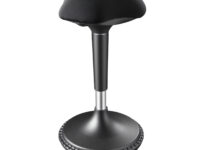 Lumivida Office Stool Ergonomic with Height Adjustale Fabric Upholstered Seat CH04-1