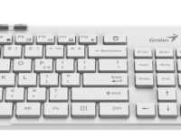 Genius Keyboard-Mouse Set Wireless+BT SlimStar 8230 White English