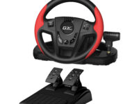 Genius Gaming Wheel Vibration-Gears-2xFoot Pedals PC/PS3/PS4 SpeedMaster