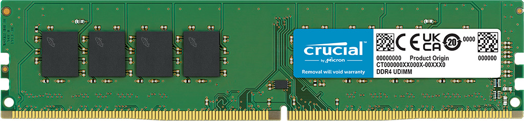 Crucial RAM DIMM DDR4 3200 8GB Desktop Memory with tray CT8G4DFRA32AT