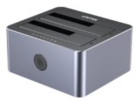 Unitek HDK SATA6G Dual Bay HDD Docking Station Alum 10Gbps Grey Y-3027 (UK)