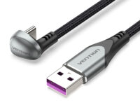 Vention Cable USB-A 2.0 to USB-C U-Shaped 5A Braided 1.0m COHHF