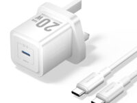 Vention Charger Wall GaN 20W 1xUSBC UK + USB-C 1m Cable White FEPW0-UK-01