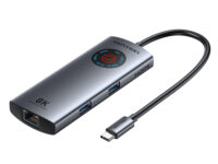 Vention HUB USB-C 3.2 Gen1/8K-HDMI/Gb/PD + LED Display & Switch TQZHB