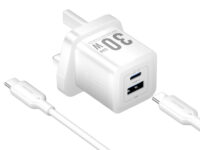 Vention Charger Wall GaN 30W 1xA 1xC+USBC Cable White TZ-FEQW0-UK-01