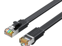 Vention NETWORK Cable CAT7 Flat 5.0m Black ICGBJ
