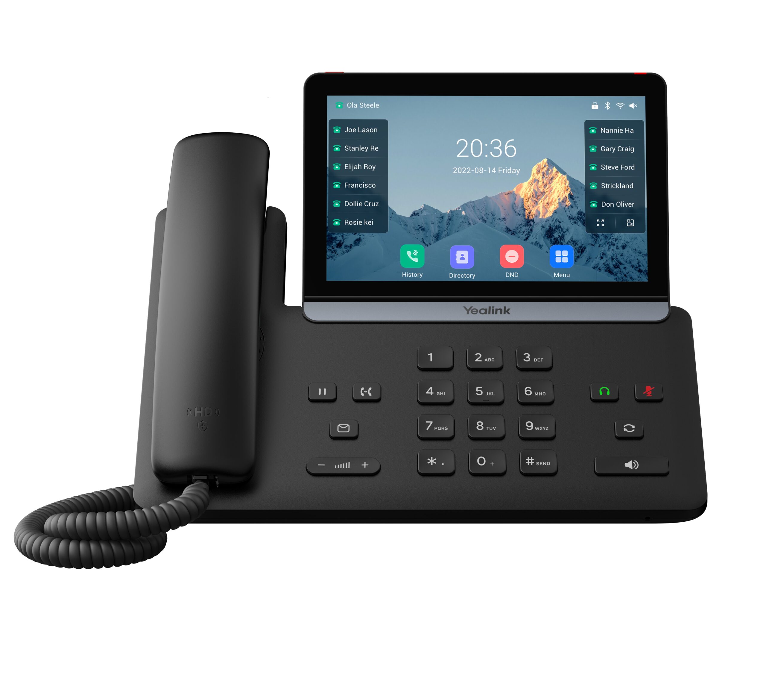 Yealink IP Phone Desktop PoE 7'' Gigabit
