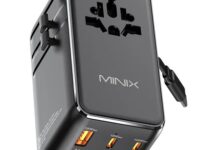 MINIX Gan Wall Charger Travel 100W with Retractable USB-C cable TP100C