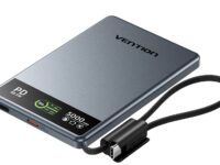 Vention MA Powerbank Wireless Magnetic 5000mAh 22.5W Wireless 15W Ultra Slim Grey FKKH0