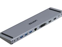 Unitek USB-C Hub Docking Station 11in1 USB3.0 2xHDMI/1xDVI/Gb Lan/Audio/PD100W D1147A