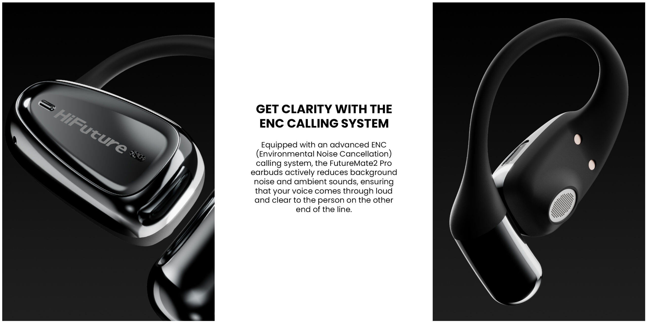 HiFuture Headphones Open Ear FutureMate 2 PRO Black - Image 2