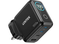 Unitek Charge Wall GaN 100W USBCx3 USBAx1 UK P1131 Black