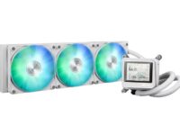 ASUS CPU Liquid Cooler MAX Gaming Triple Daisy-Chained Fans 2.4" IPS Display LC 360 ARGB LCD White