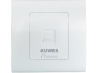 Kuwes Outlet Single Premium Faceplate UK 86x86mm