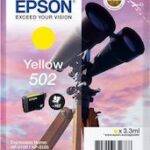 EPSON INK CARTRIDGE YELLOW 502, 1 x 3.3 ml, 160 PAGES, FOR XP-5100, XP-5150