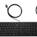 HP KEYBOARD AND MOUSE 320MK, WIRED, BLACK