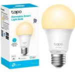 TP-LINK TAPO, SMART WI-FI LIGHT BULB, 2.4 GHZ, IEEE 802.11B/G/N, 220–240 V, 50/60 HZ, 806 LUMENS, LIFETIME UP TO 15000 HOURS