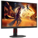 AOC MONITOR GAMING 27'', G, 320HZ, IPS, 2560x1440, 0.3 MS, 450 CD/M², HEIGHT ADJUSTABLE, TILT, SWIVEL, PIVOT, 2X HDMI, DISPLAY PORT, 4 X USB-A, 1 X USB-B, 3YW, BLACK-RED