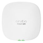 HPE ARUBA ACCESS POINT INSTANT ON AP25, INDOOR, 5GHZ 4X4 MIMO, DUAL RADIO, UPLINK 2.5 GIGABIT ETHERNET PORT, WITH POE-IN SUPPORT, WIFI 6, 2YW