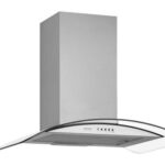 VOX HOOD, DECORATIVE, GLASS, SUCTION POWER 253 M3/H, 60KWH, LED LIGHT, 61DB, INOX