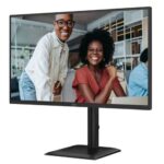 AOC MONITOR 27'' BUSINESS, F, IPS, QHD, 120HZ, 2560x1440, 1MS, SPEAKERS, TILT, HEIGHT ADJUSTABLE, SWIVEL, PIVOT, HDMI x 1, DP, USB-HUB, VESA COMPATIBLE, BLACK, 5 YW