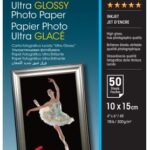 EPSON PAPER PHOTO ULTRA GLOSSY - 10x15cm - 50 SHEETS