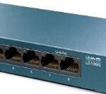 TP-LINK SWITCH 8PORTS GIGABIT LAN PORTS, UNMANAGED, AUTO-NEGOTIATION RJ45 PORT SUPPORTING AUTO-MDI/MDIX, STEEL CASE, DESKTOP, UK PLUG, BLACK