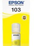 EPSON INK BOTTLE YELLOW 103, 1 X 65.0 ml, 4, 5K PAGES, FOR ITS L1110, 3110, 3111, 3150, 3151, 5190, 3156, 3160, 1210, 1250, 3210, 3211, 3250, 3251, 3256, 3260, 3266, 5290, 5296, 5590, 3550, 3560, 11050, 1230, 1270, 3230, 3231, 3270, 3271, 3276, 3280, 3286