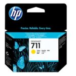 HP INK CARTRIDGE YELLOW, HP 711, 29ML, FOR DESIGNJETS T120, T125, T130, T520, T525, T530 SERIES