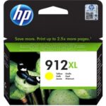 HP INK CARTRIDGE YELLOW HIGH YIELD, HP 912XL, FOR PRINTERS OFFICEJET PRO 8013, 8023, 8012e, 8022e - 825 PAGES