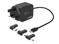 j5create Charger Laptop 67W GaN USB-C PD with 3 Detachable DC Connectors UK JUP1565DCF3A
