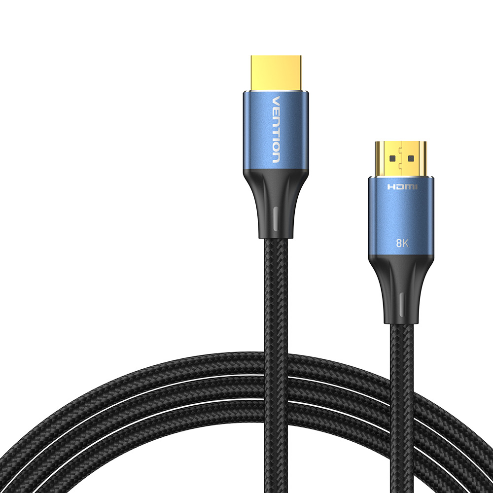 Vention HDMI Cable 2.1 8K60Hz Braided 1.0m Aluminium Blue ALGLF - Image 2